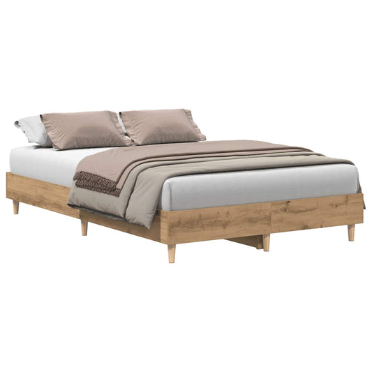 Bed Frame No Mattress Artisan Oak 120x200 cm Engineered Wood Bed Frame No Mattress Artisan Oak 120x200 cm Engineered Wood