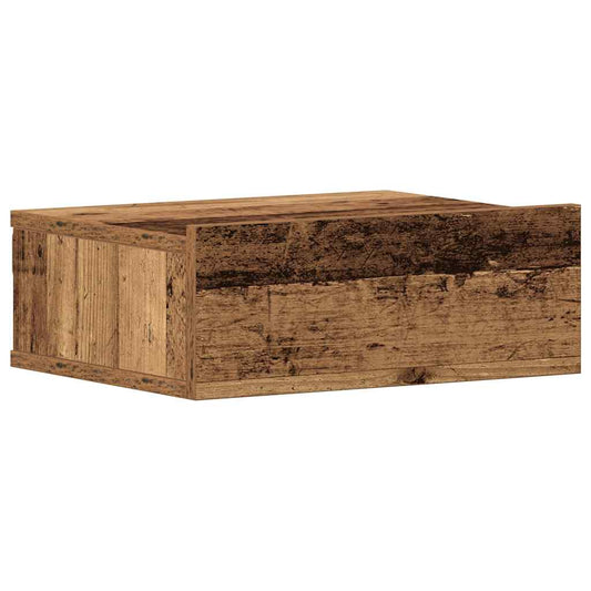 Floating Nightstand Old Wood 40x32x15 cm Engineered Wood Floating Nightstand Old Wood 40x32x15 cm Engineered Wood