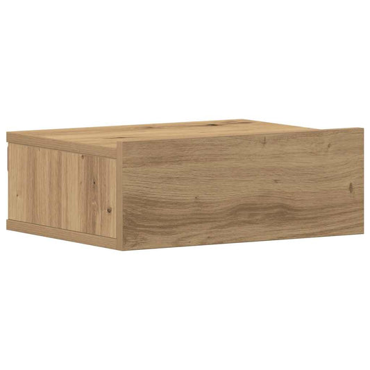 Floating Nightstand Artisan Oak 40x32x15 cm Engineered Wood Floating Nightstand Artisan Oak 40x32x15 cm Engineered Wood
