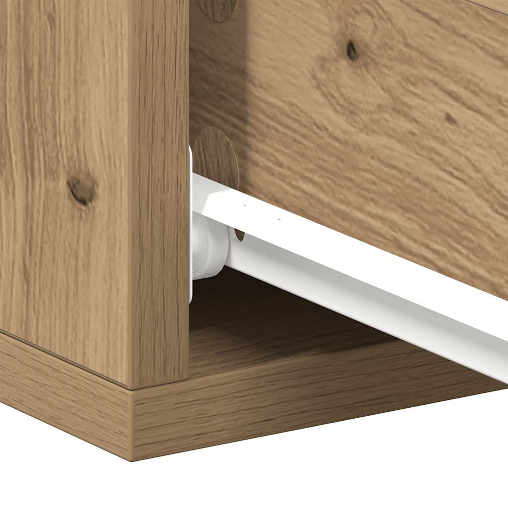 Floating Nightst&s 2 pcs Artisan Oak 40x32x15 cm