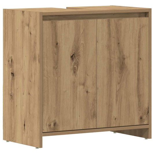 Bathroom Sink Cabinet Artisan Oak 60x33x60 cm Engineered Wood Bathroom Sink Cabinet Artisan Oak 60x33x60 cm Engineered Wood