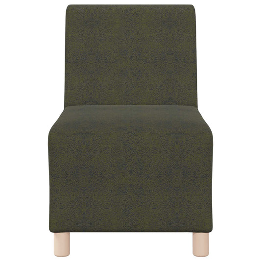 Modular Sofa Unit Armless Army Green 55 x 74 x 82 cm Modular Sofa Unit Armless Army Green 55 x 74 x 82 cm