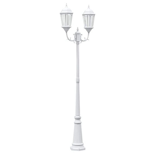 Garden Light White 68 x 20 x 235 cm Aluminium and Glass Garden Light White 68 x 20 x 235 cm Aluminium and Glass