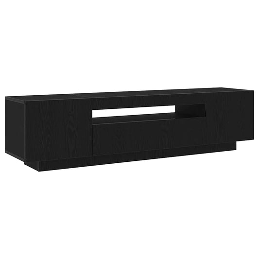 TV Cabinet Black 160 x 35 x 40 cm Engineered Wood TV Cabinet Black 160 x 35 x 40 cm Engineered Wood