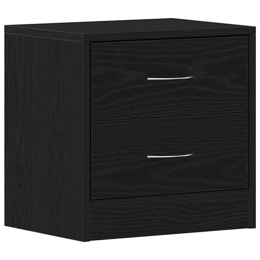 Bedside Cabinet Black Oak 40x30x40 cm Engineered Wood Bedside Cabinet Black Oak 40x30x40 cm Engineered Wood