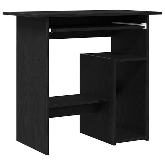 Desk Black Oak 80x45x74 cm Engineered Wood Desk Black Oak 80x45x74 cm Engineered Wood