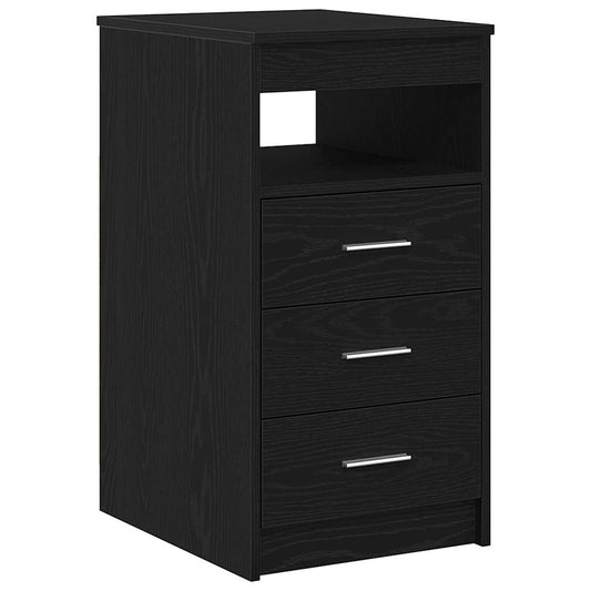 Drawer Cabinet Black Oak 40x50x76 cm Engineered Wood Drawer Cabinet Black Oak 40x50x76 cm Engineered Wood