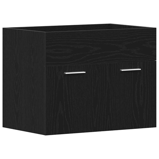 Bathroom Sink Cabinet Black Oak 60x38.5x46 cm Engineered Wood Bathroom Sink Cabinet Black Oak 60x38.5x46 cm Engineered Wood