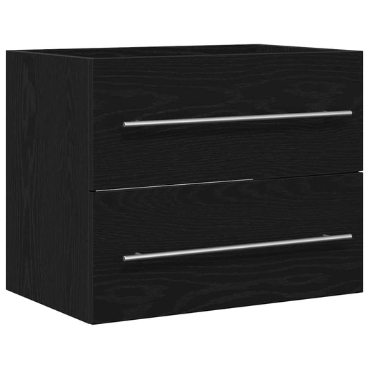 Bathroom Sink Cabinet Black Oak 60x38.5x48 cm Engineered Wood Bathroom Sink Cabinet Black Oak 60x38.5x48 cm Engineered Wood