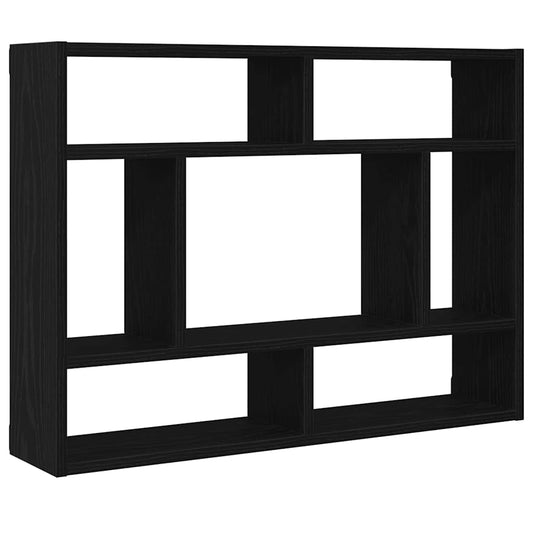 Wall Shelf Black Oak 75x16x55 cm Engineered Wood Wall Shelf Black Oak 75x16x55 cm Engineered Wood