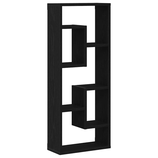 Wall Shelf Black Oak 36x16x90 cm Engineered Wood Wall Shelf Black Oak 36x16x90 cm Engineered Wood