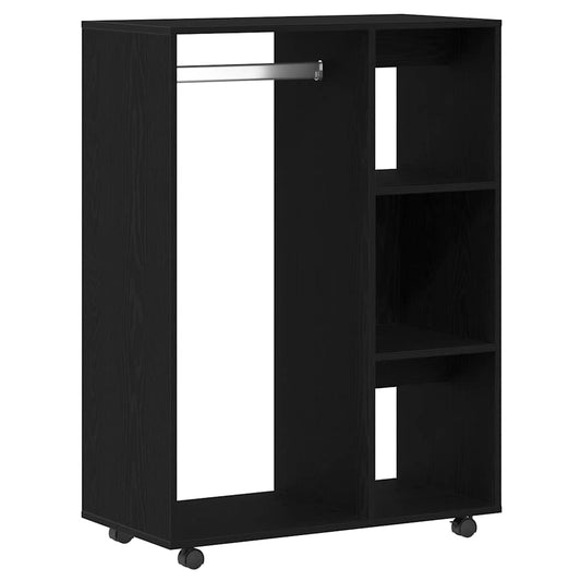 Wardrobe Black Oak 80x40x110 cm Engineered Wood Wardrobe Black Oak 80x40x110 cm Engineered Wood