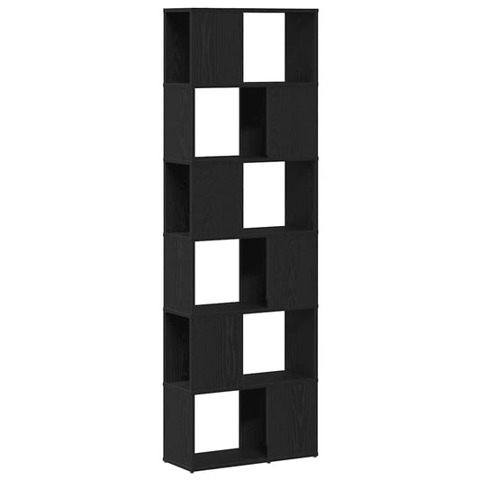 Book Cabinet/Room Divider Black Oak 60x24x186 cm Book Cabinet/Room Divider Black Oak 60x24x186 cm