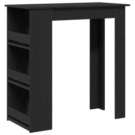 Bar Table with Storage Rack Black Oak 102x50x103,5 cm Bar Table with Storage Rack Black Oak 102x50x103,5 cm