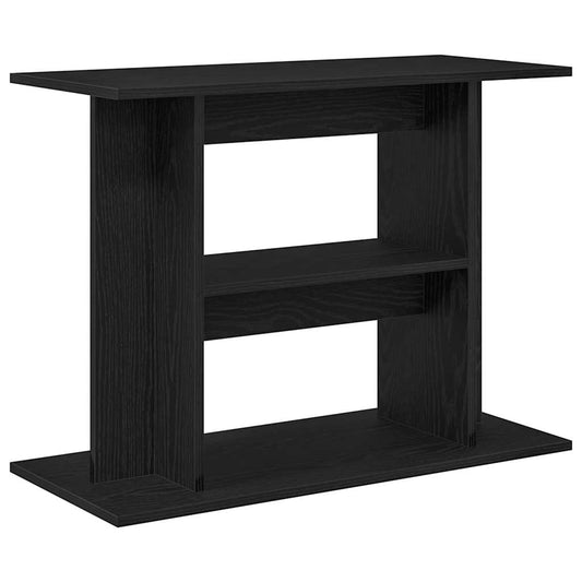 Aquarium Stand Black Oak 80x35x60 cm Engineered Wood Aquarium Stand Black Oak 80x35x60 cm Engineered Wood