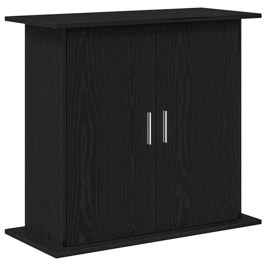 Aquarium Stand Black Oak 81x36x73 cm Engineered Wood Aquarium Stand Black Oak 81x36x73 cm Engineered Wood