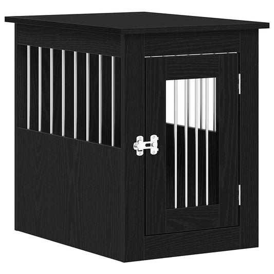 Dog Crate Furniture Black Oak 45x62x59 cm Engineered Wood Dog Crate Furniture Black Oak 45x62x59 cm Engineered Wood