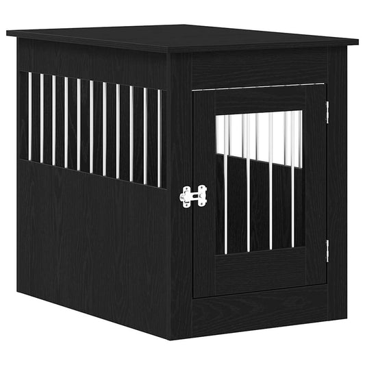 Dog Crate Furniture Black Oak 55x80x68 cm Engineered Wood Dog Crate Furniture Black Oak 55x80x68 cm Engineered Wood