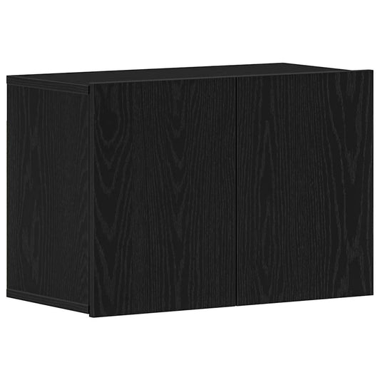 TV Cabinet Black Oak 60x30x41 cm Engineered Wood TV Cabinet Black Oak 60x30x41 cm Engineered Wood