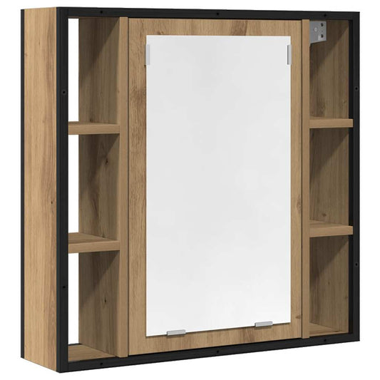 Bathroom Mirror Cabinet Artisan Oak 60x16x60 cm Engineered Wood Bathroom Mirror Cabinet Artisan Oak 60x16x60 cm Engineered Wood