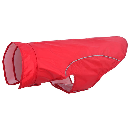 Dog Raincoat with Reflective Strips Polyester Red XL Dog Raincoat with Reflective Strips Polyester Red XL