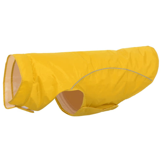 Dog Raincoat with Reflective Strips Polyester Yellow 3XL Dog Raincoat with Reflective Strips Polyester Yellow 3XL