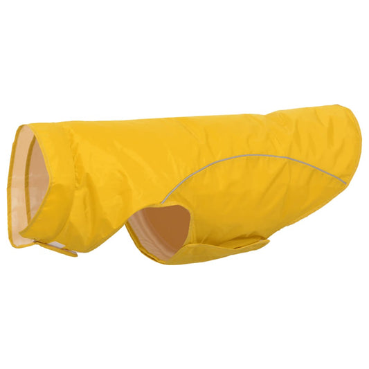 Dog Raincoat with Reflective Strips Polyester Yellow 4XL Dog Raincoat with Reflective Strips Polyester Yellow 4XL