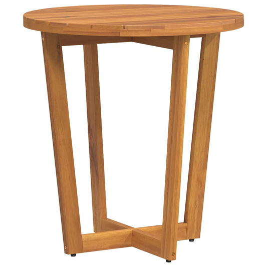 Garden Side Table Round Ø70x75 cm Solid Wood Acacia Garden Side Table Round Ø70x75 cm Solid Wood Acacia