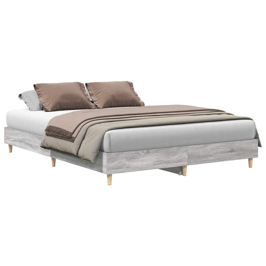 Bed Frame | Grey Sonoma | Engineered wood, Solid eucalyptus wood, Plywood Bed Frame | Grey Sonoma | Engineered wood, Solid eucalyptus wood, Plywood