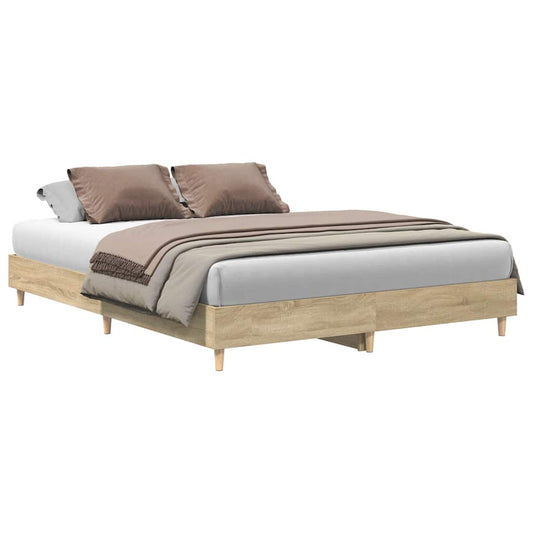 Bed Frame | Sonoma Oak | Engineered Wood | Double Bed | Rectangular Bed Frame | Sonoma Oak | Engineered Wood | Double Bed | Rectangular