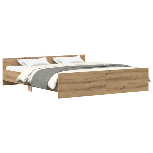 Bed Frame without Mattress Artisan Oak 160x200 cm Bed Frame without Mattress Artisan Oak 160x200 cm