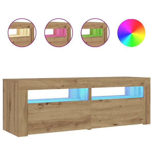 Bedside Cabinets 2 pcs with LEDs Artisan Oak 60x35x40 cm Bedside Cabinets 2 pcs with LEDs Artisan Oak 60x35x40 cm