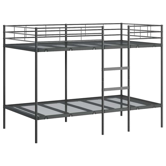 Bunk Bed without Mattress Black 100x200 cm Steel Bunk Bed without Mattress Black 100x200 cm Steel