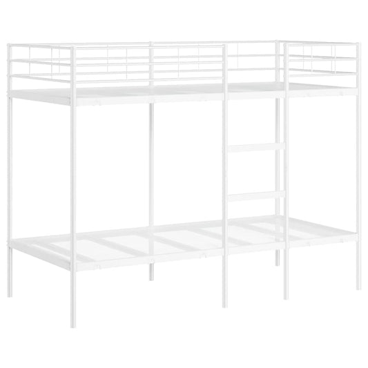 Bunk Bed without Mattress White 90x200 cm Steel Bunk Bed without Mattress White 90x200 cm Steel