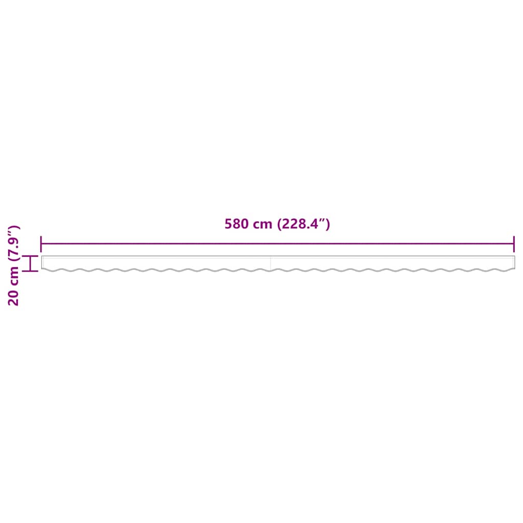 Awning Valance Replacement Beige 6 m Polyester