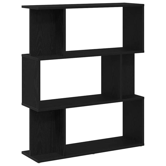Bookcase Black Oak 80x24x96 cm Engineered Wood Bookcase Black Oak 80x24x96 cm Engineered Wood