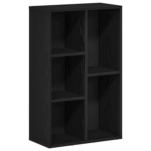 Bookcase Black Oak 50x25x80 cm Engineered Wood Bookcase Black Oak 50x25x80 cm Engineered Wood