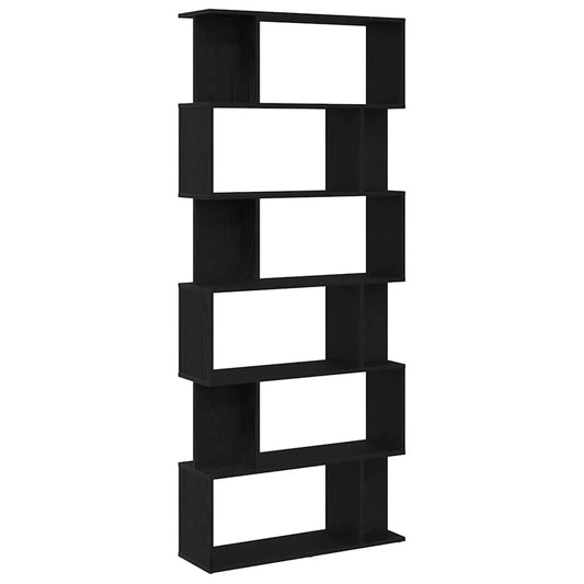 Bookcase Black Oak 80x24x190.5 cm Engineered Wood Bookcase Black Oak 80x24x190.5 cm Engineered Wood