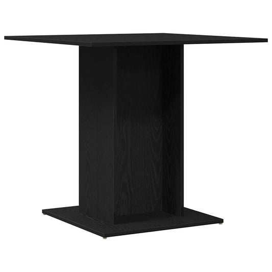 Dining Table Black Oak 80x80x75 cm Engineered Wood Dining Table Black Oak 80x80x75 cm Engineered Wood