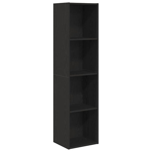 Bookshelf Black Oak 36x30x143 cm Engineered Wood Bookshelf Black Oak 36x30x143 cm Engineered Wood
