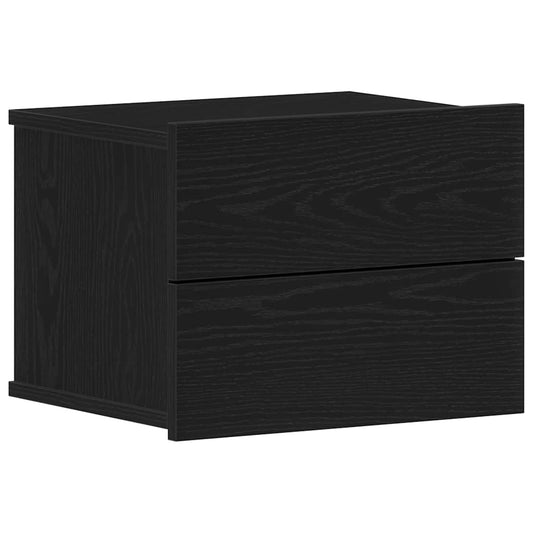 Bedside Cabinet Black Oak 40 x 30 x 30 cm Engineered Wood Bedside Cabinet Black Oak 40 x 30 x 30 cm Engineered Wood