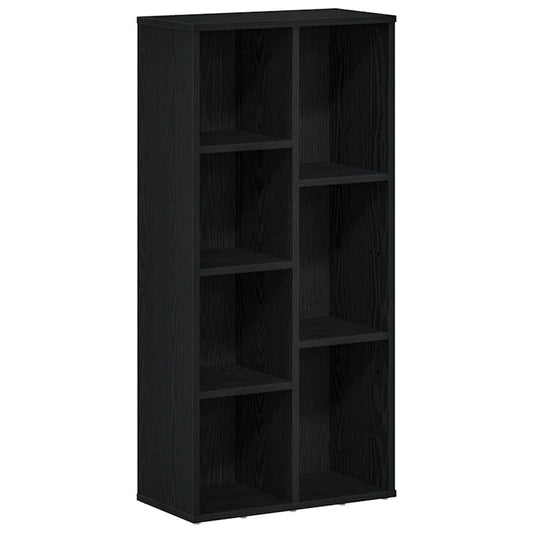 Bookcase Black Oak 50x25x104 cm Engineered Wood Bookcase Black Oak 50x25x104 cm Engineered Wood