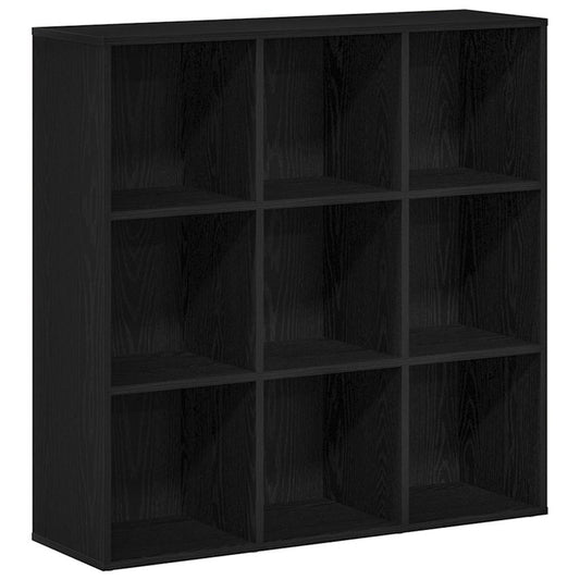 Book Cabinet Black Oak 98x29x97.5 cm Engineered Wood Book Cabinet Black Oak 98x29x97.5 cm Engineered Wood
