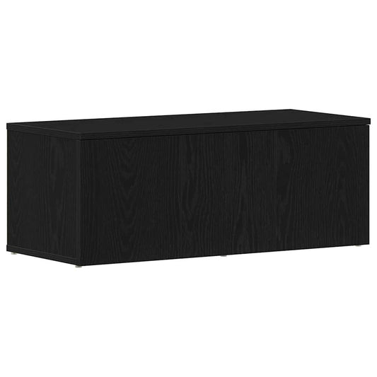 TV Cabinet with Drawer Black Oak 80x34x30 cm Engineered Wood TV Cabinet with Drawer Black Oak 80x34x30 cm Engineered Wood