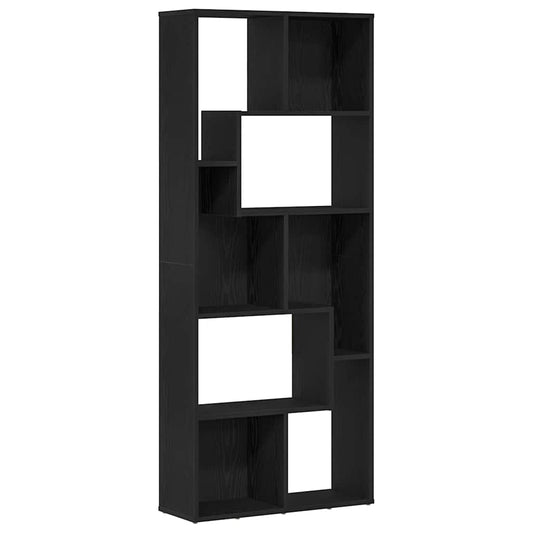 Bookcase Black Oak 67x24x161 cm Engineered Wood Bookcase Black Oak 67x24x161 cm Engineered Wood