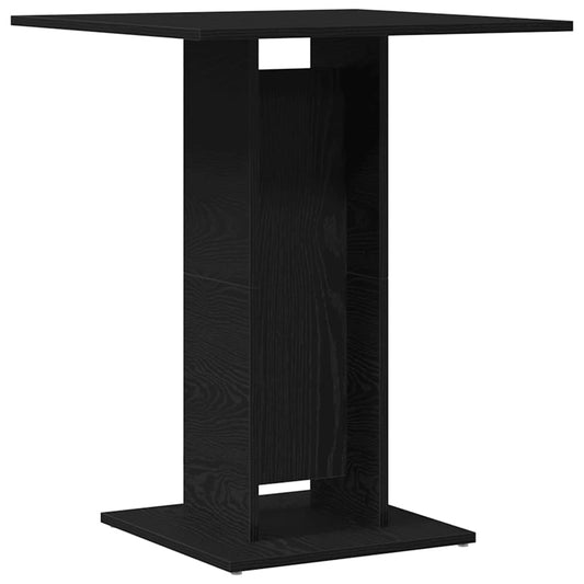 Bistro Table Black Oak 60x60x75 cm Engineered Wood Bistro Table Black Oak 60x60x75 cm Engineered Wood