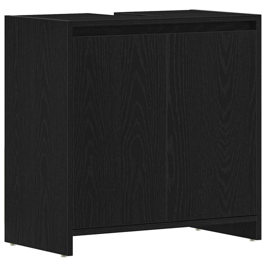 Bathroom Cabinet Black Oak 60x33x61 cm Engineered Wood Bathroom Cabinet Black Oak 60x33x61 cm Engineered Wood