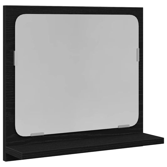Bathroom Mirror Black Oak 40x10.5x37 cm Engineered Wood Bathroom Mirror Black Oak 40x10.5x37 cm Engineered Wood