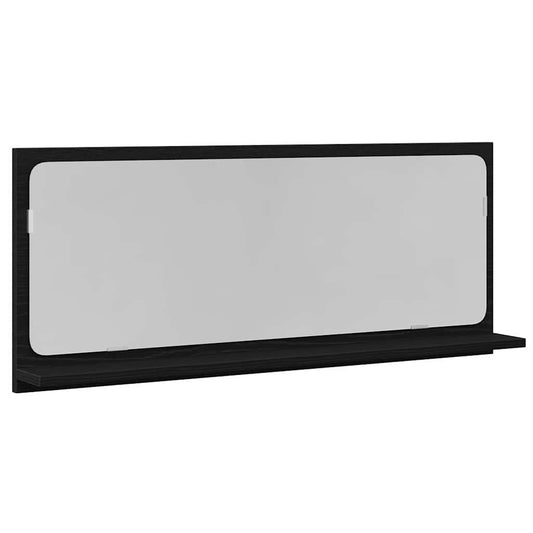 Mirror Shelf Black Oak 90 x 10.5 x 37 cm Engineered Wood Mirror Shelf Black Oak 90 x 10.5 x 37 cm Engineered Wood
