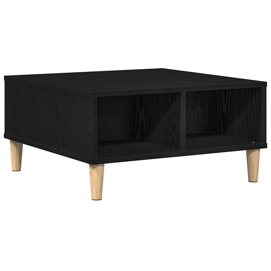 Coffee Table Black Oak 60 x 60 x 30 cm Engineered Wood Coffee Table Black Oak 60 x 60 x 30 cm Engineered Wood